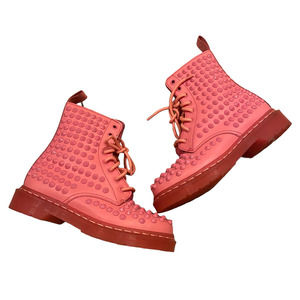 RARE Dr. Martens Pink Spike Studded Boots Sz 6